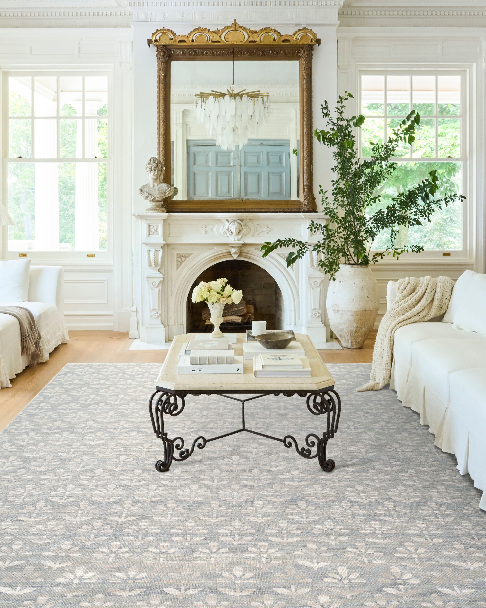 Nabela Noor Home x Livabliss Maya NBMY-2301 Sky Blue Area Rug
