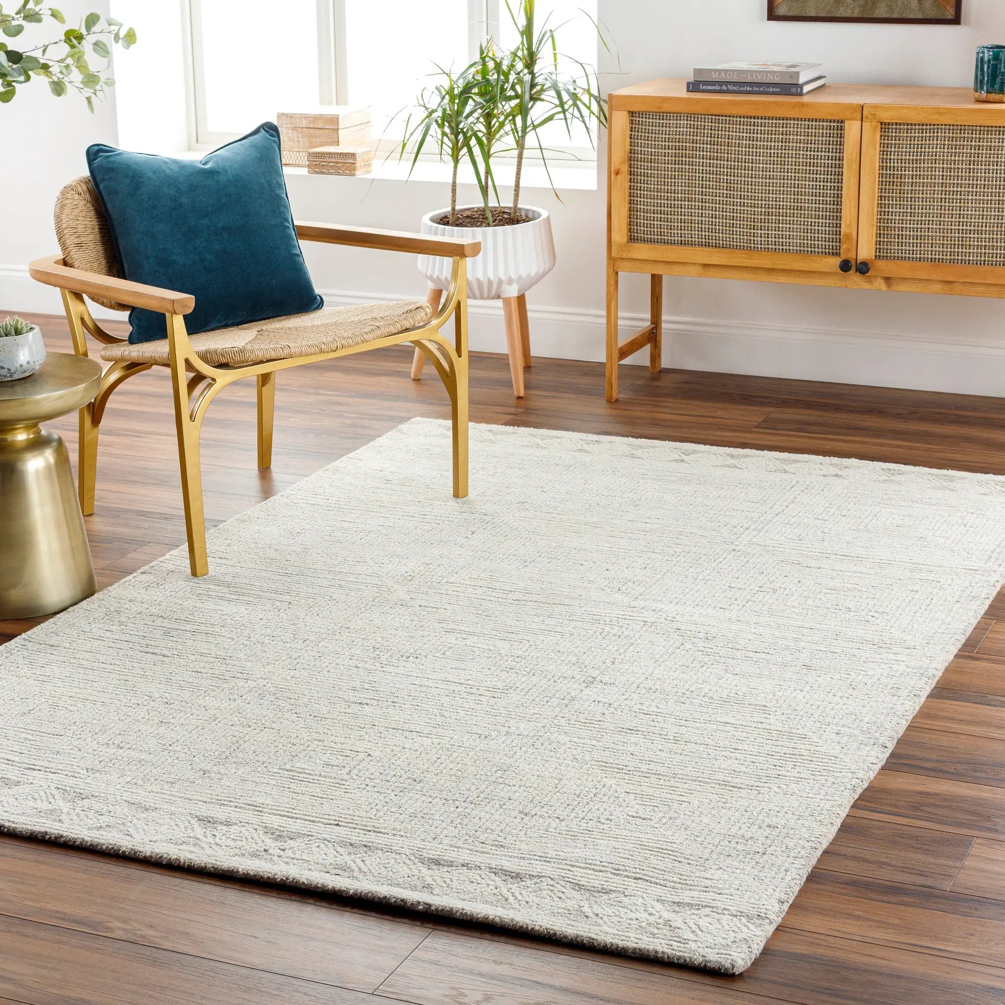 Newcastle NCS-2313 Cream Area Rug by LIVABLISS