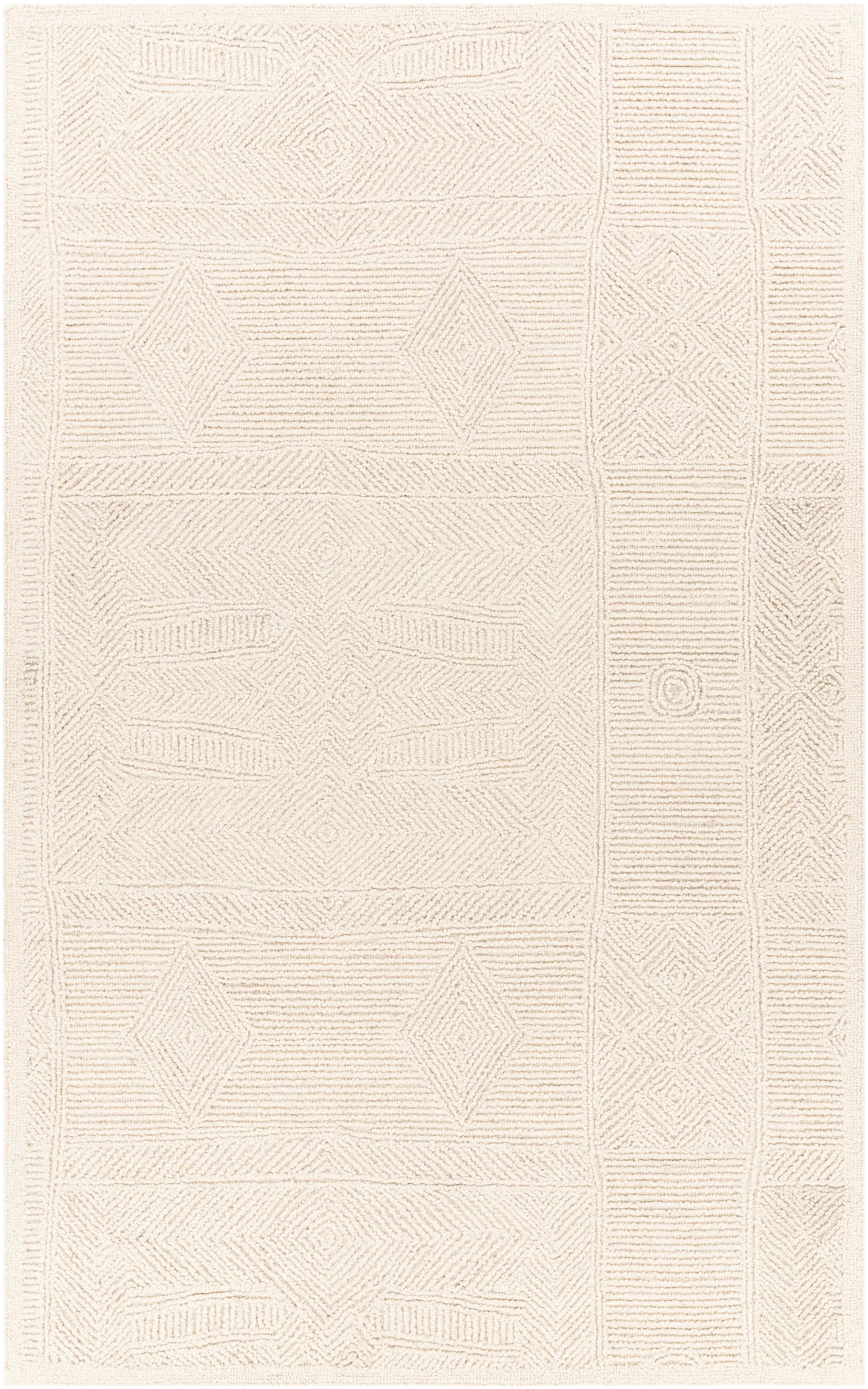 Newcastle NCS-2314 Cream Area Rug by LIVABLISS