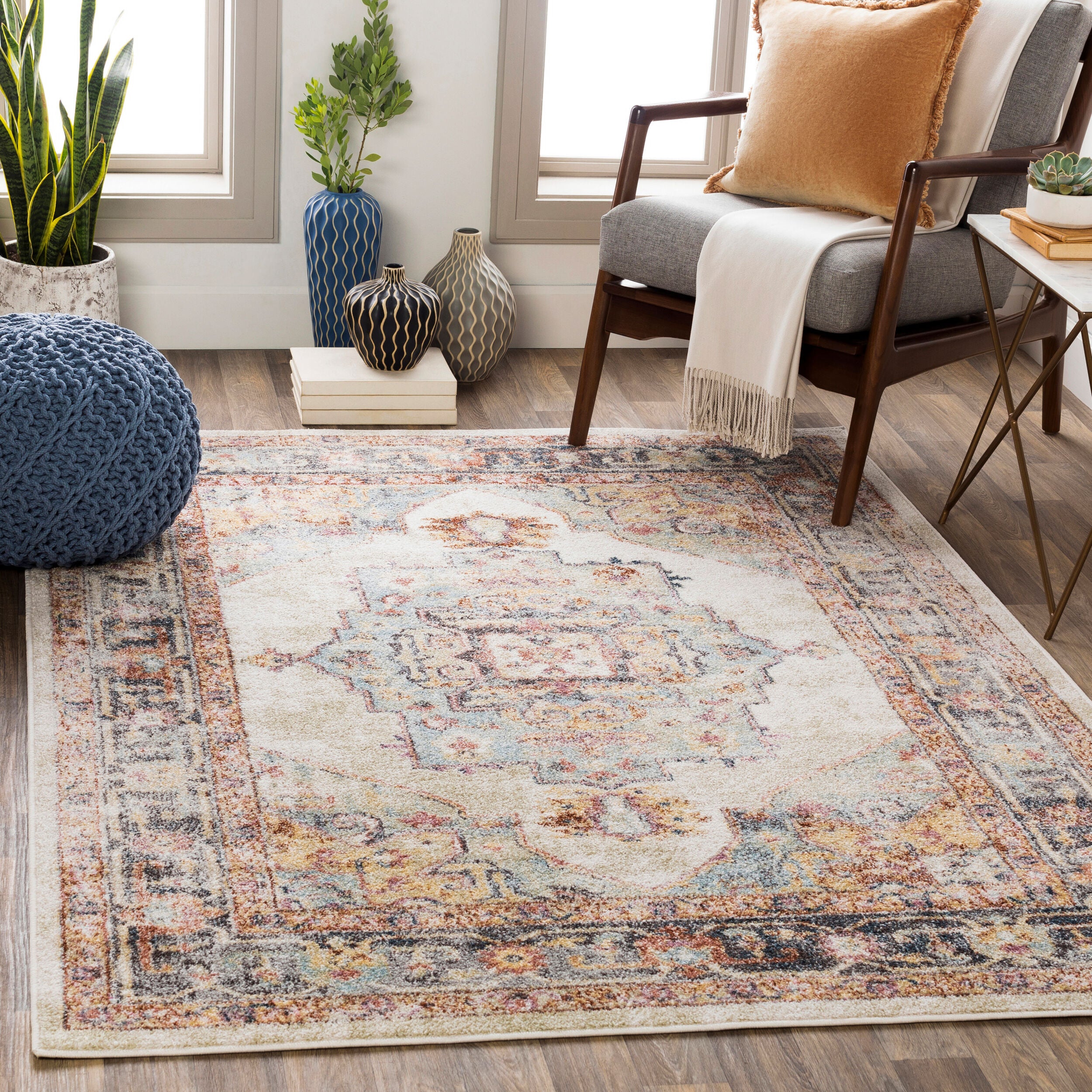 Surya New Mexico NWM-2300 Light Beige Area Rug by LIVABLISS