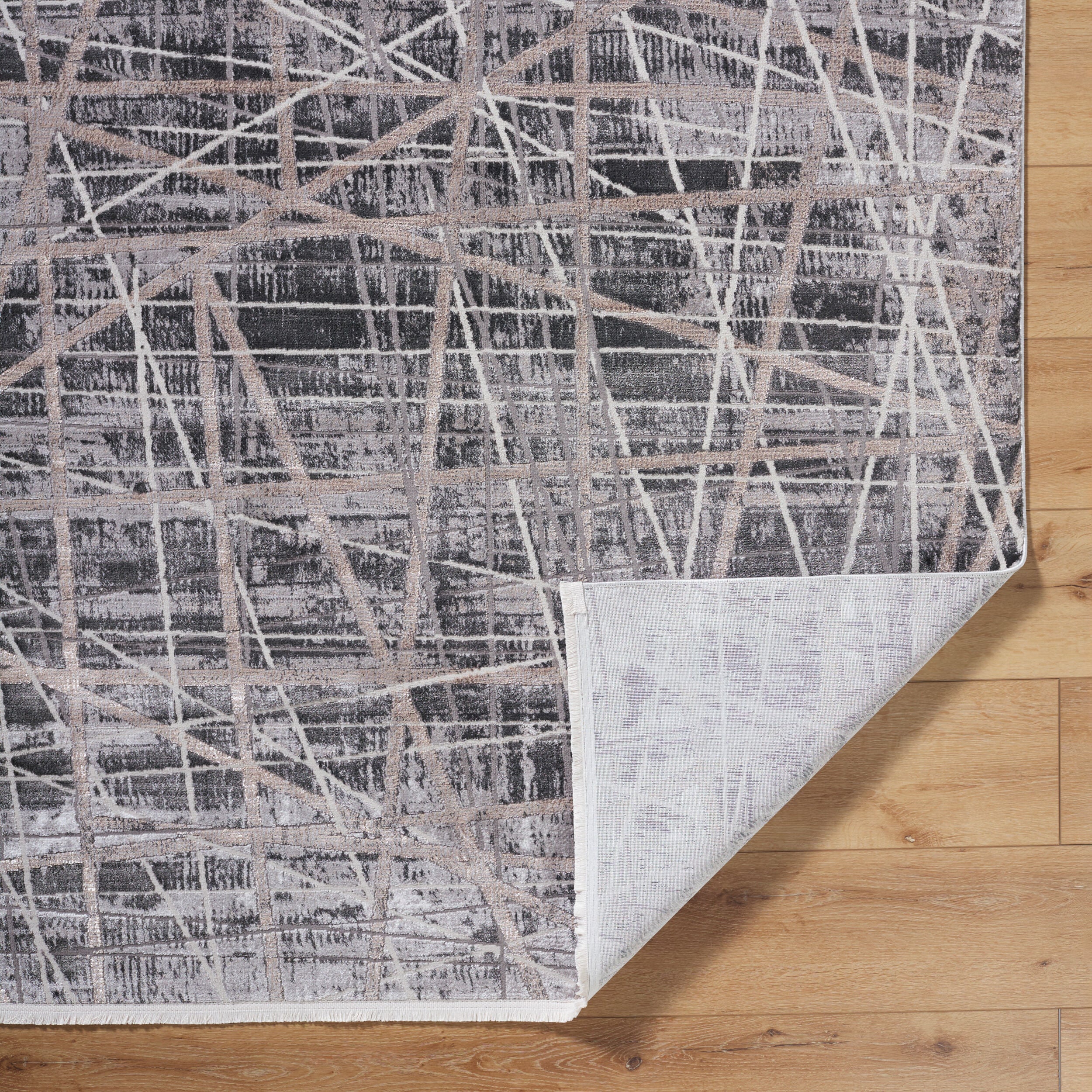 Surya Obsession OBN-2300 Black Area Rug by LIVABLISS