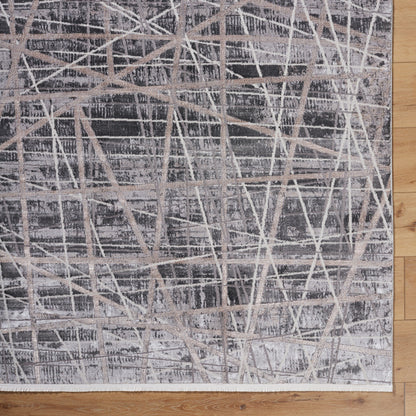 Surya Obsession OBN-2300 Black Area Rug by LIVABLISS