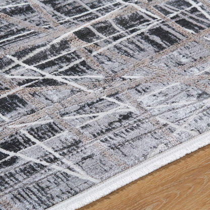 Surya Obsession OBN-2300 Black Area Rug by LIVABLISS