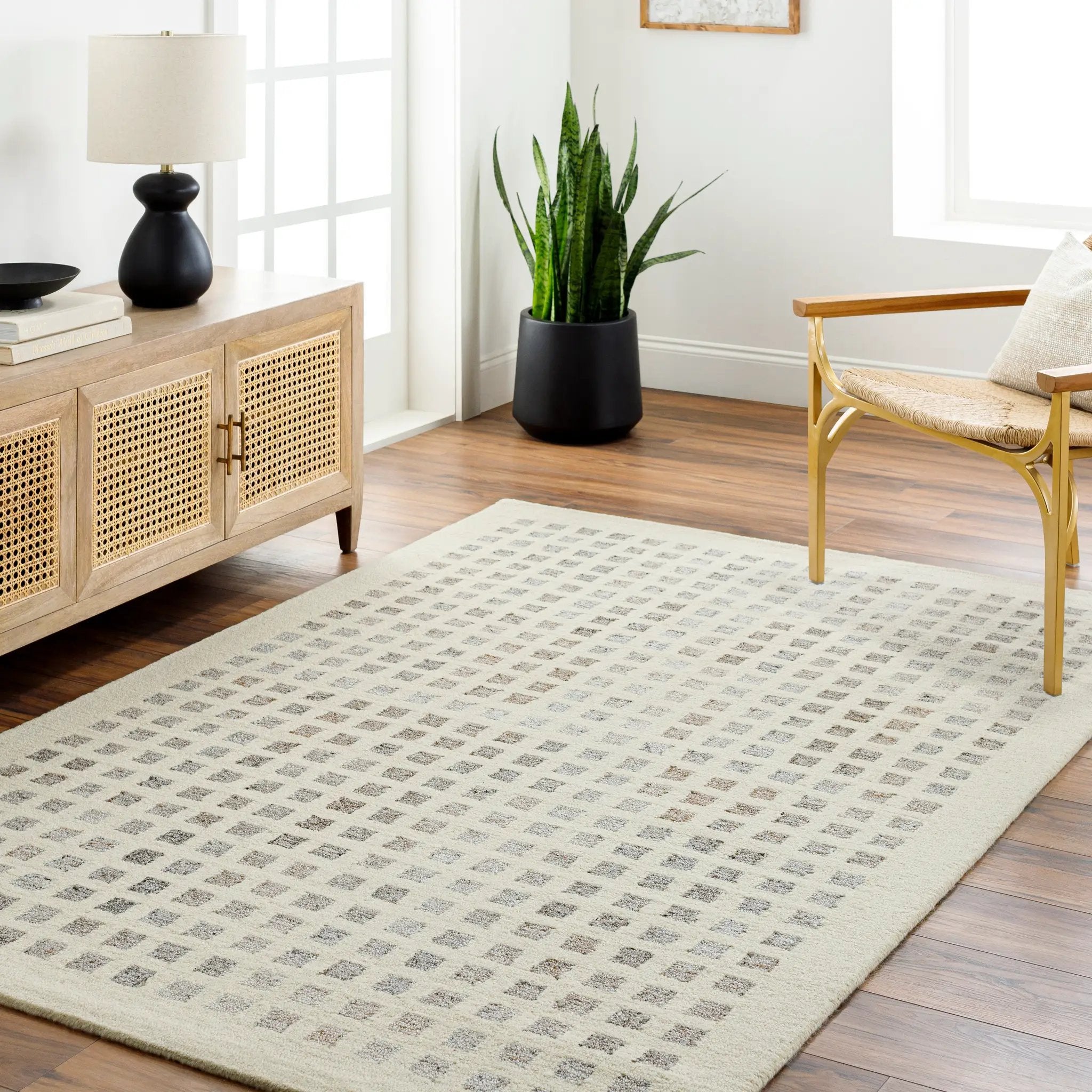Ottawa OTW-2300 Beige Area Rug by LIVABLISS
