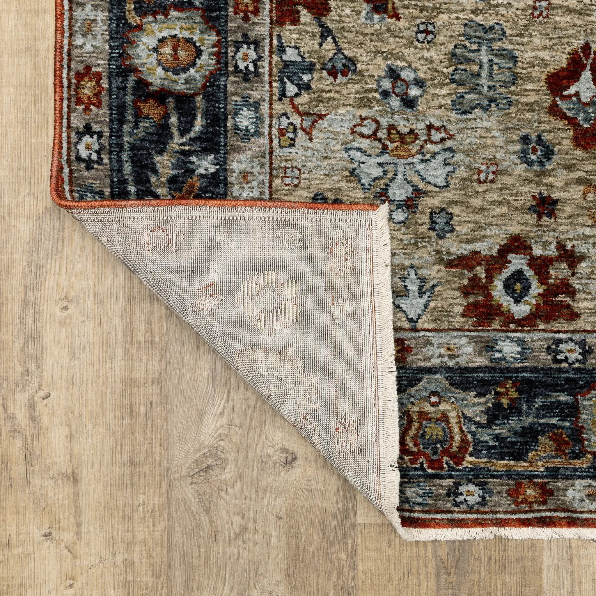 Aberdeen 1143H Rust/ Blue Area Rug by Oriental Weavers