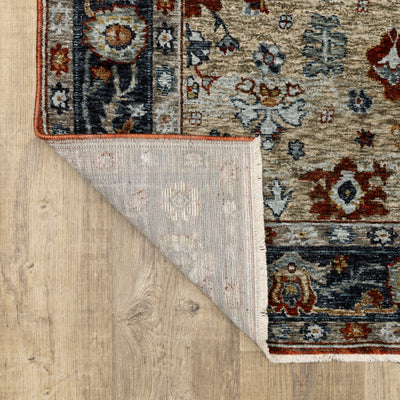 Aberdeen 1143H Rust/ Blue Traditional Area Rug by Oriental Weavers
