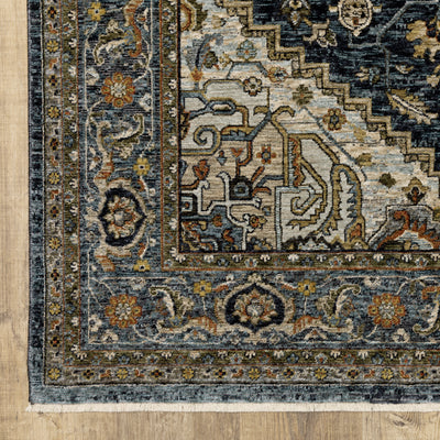 Aberdeen 1144Q Blue/ Taupe Traditional Area Rug by Oriental Weavers