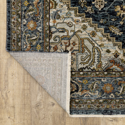 Aberdeen 1144Q Blue/ Taupe Traditional Area Rug by Oriental Weavers