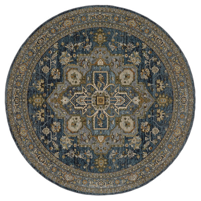Aberdeen 1144Q Blue/ Taupe Traditional Area Rug by Oriental Weavers