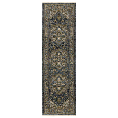 Aberdeen 1144Q Blue/ Taupe Traditional Area Rug by Oriental Weavers