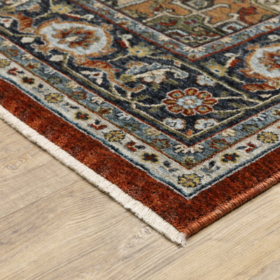 Aberdeen 1144R Red/ Blue Traditional Area Rug by Oriental Weavers