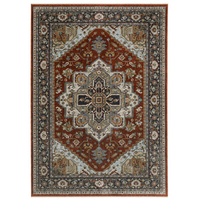 Aberdeen 1144R Red/ Blue Traditional Area Rug by Oriental Weavers