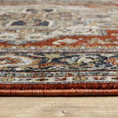 Aberdeen 1144R Red/ Blue Traditional Area Rug by Oriental Weavers
