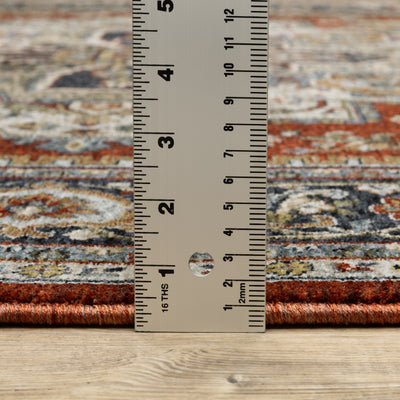 Aberdeen 1144R Red/ Blue Traditional Area Rug by Oriental Weavers
