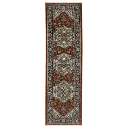 Aberdeen 1144R Red/ Blue Traditional Area Rug by Oriental Weavers