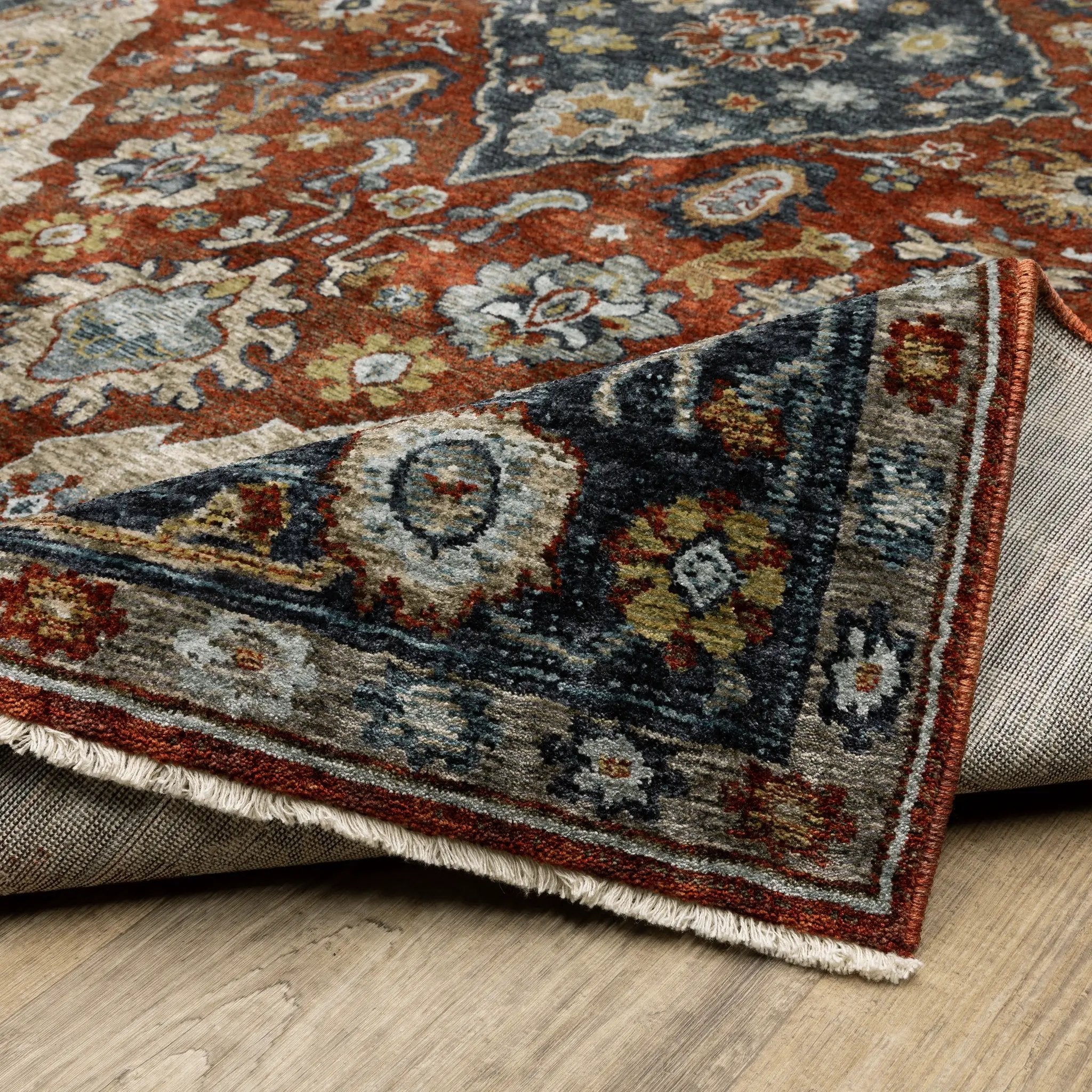 Aberdeen 1144R Red/ Blue Area Rug by Oriental Weavers