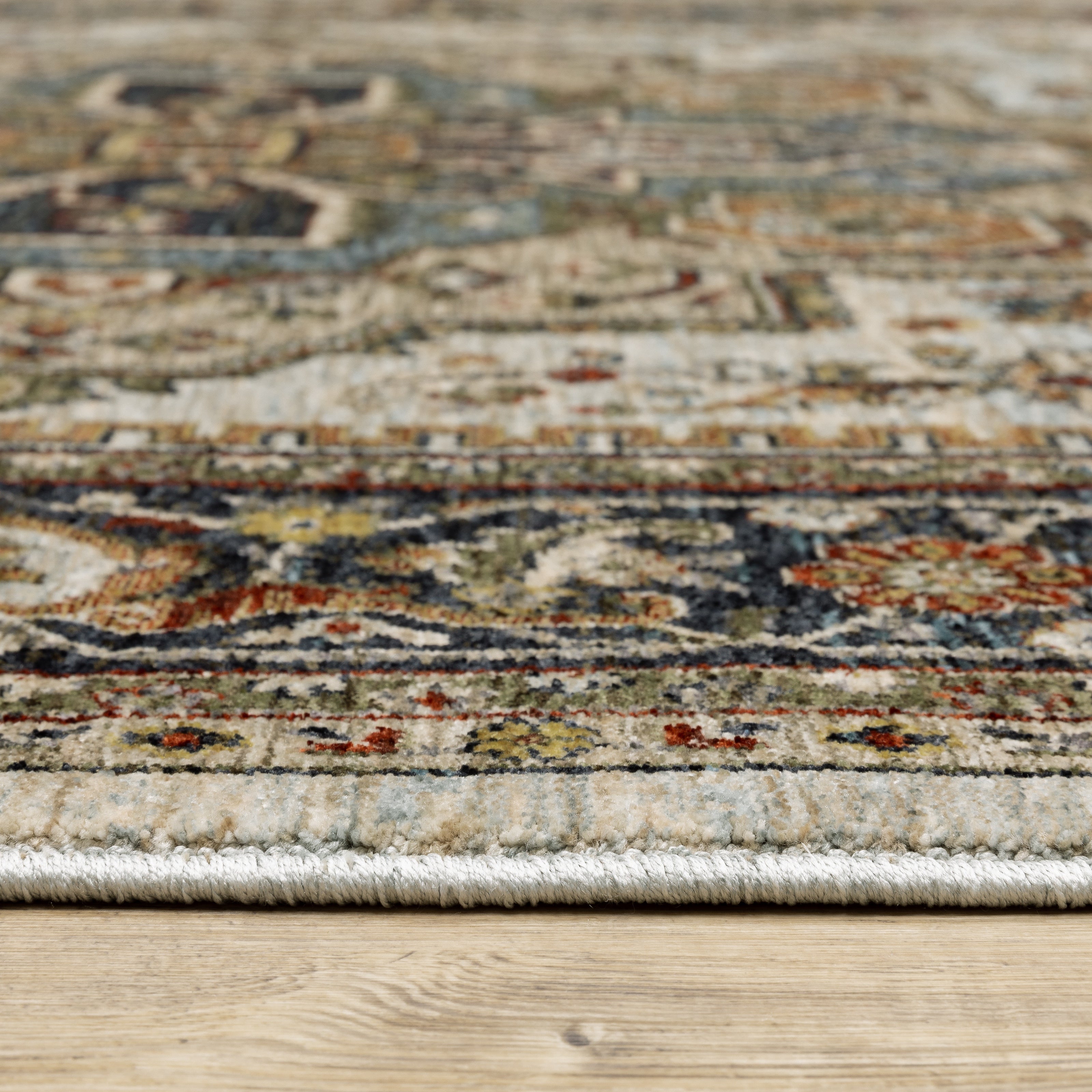 Aberdeen 1144W Beige/ Sky Blue Traditional Area Rug by Oriental Weavers