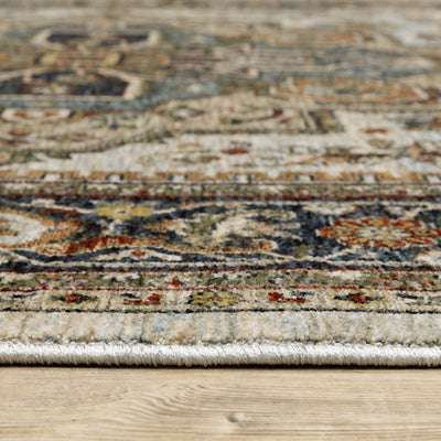 Aberdeen 1144W Beige/ Sky Blue Traditional Area Rug by Oriental Weavers