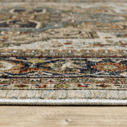 Aberdeen 1144W Beige/ Sky Blue Traditional Area Rug by Oriental Weavers