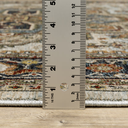 Aberdeen 1144W Beige/ Sky Blue Traditional Area Rug by Oriental Weavers