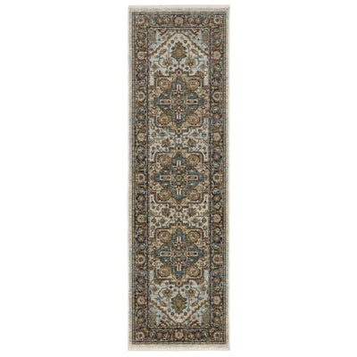 Aberdeen 1144W Beige/ Sky Blue Traditional Area Rug by Oriental Weavers