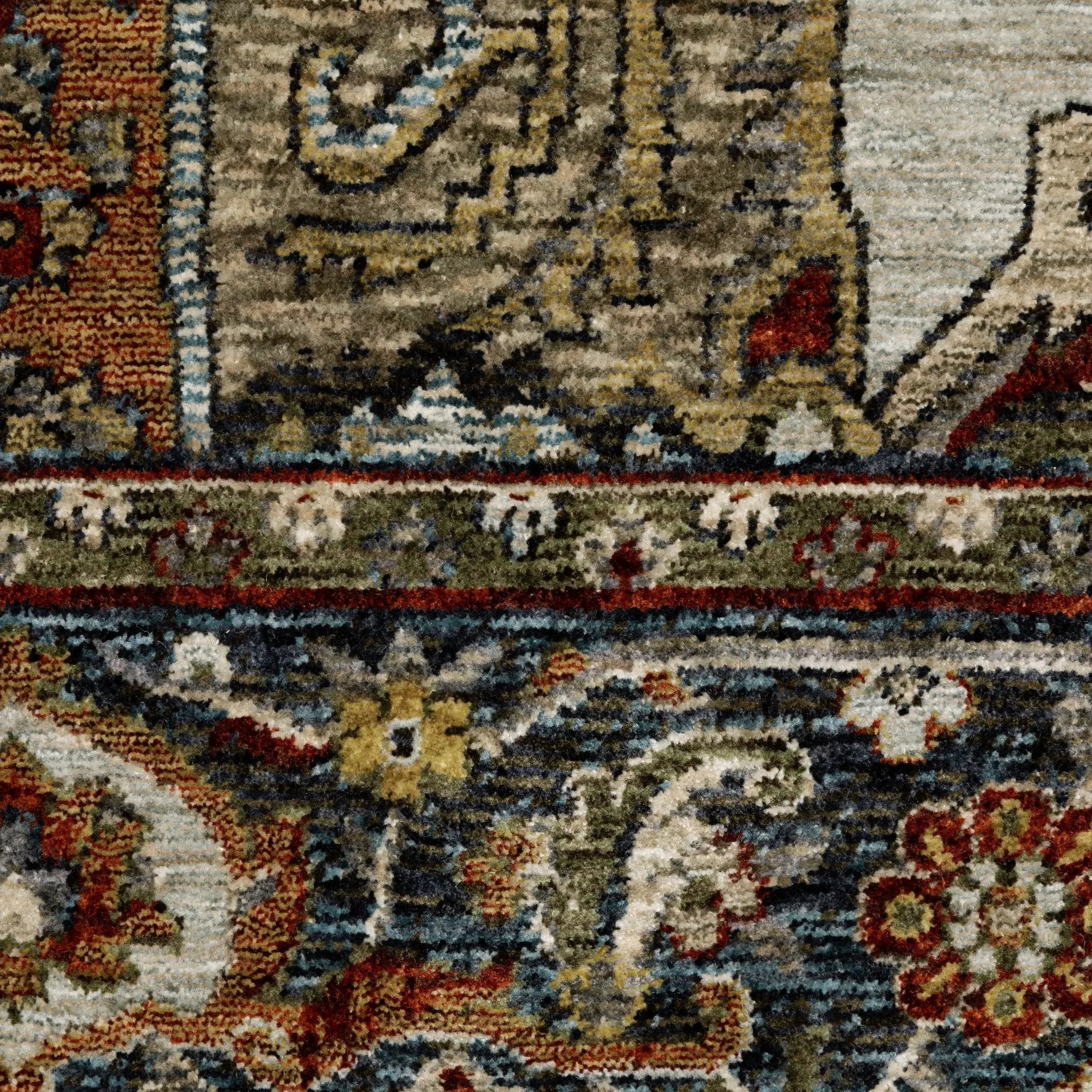 Aberdeen 1144W Beige/ Sky Blue Area Rug by Oriental Weavers