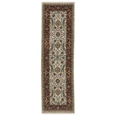 Aberdeen 144D1 Ivory/ Red Traditional Area Rug by Oriental Weavers