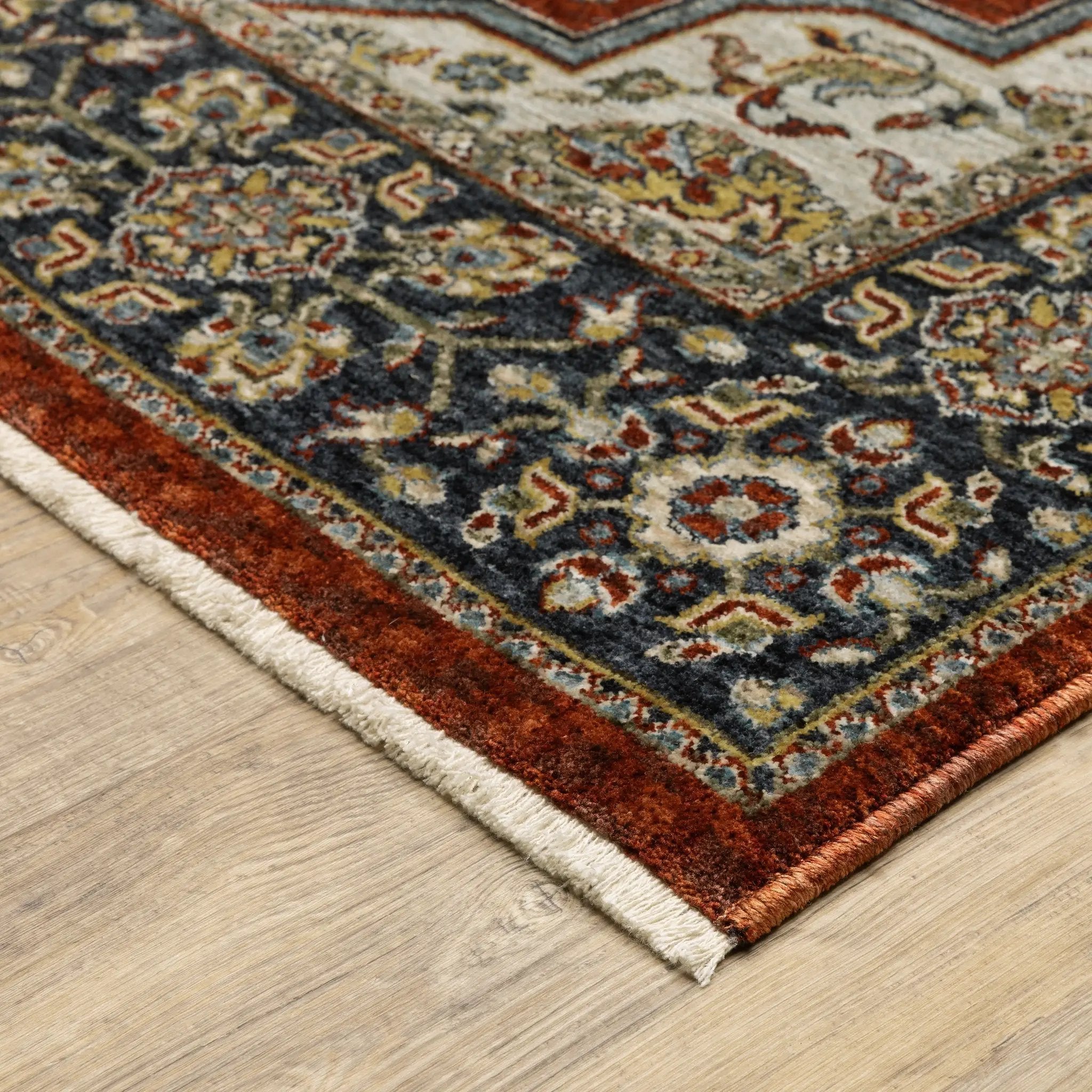 Aberdeen 4151R Red/ Blue Area Rug by Oriental Weavers
