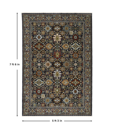 Aberdeen 4922D Blue/ Multi Traditional Area Rug by Oriental Weavers
