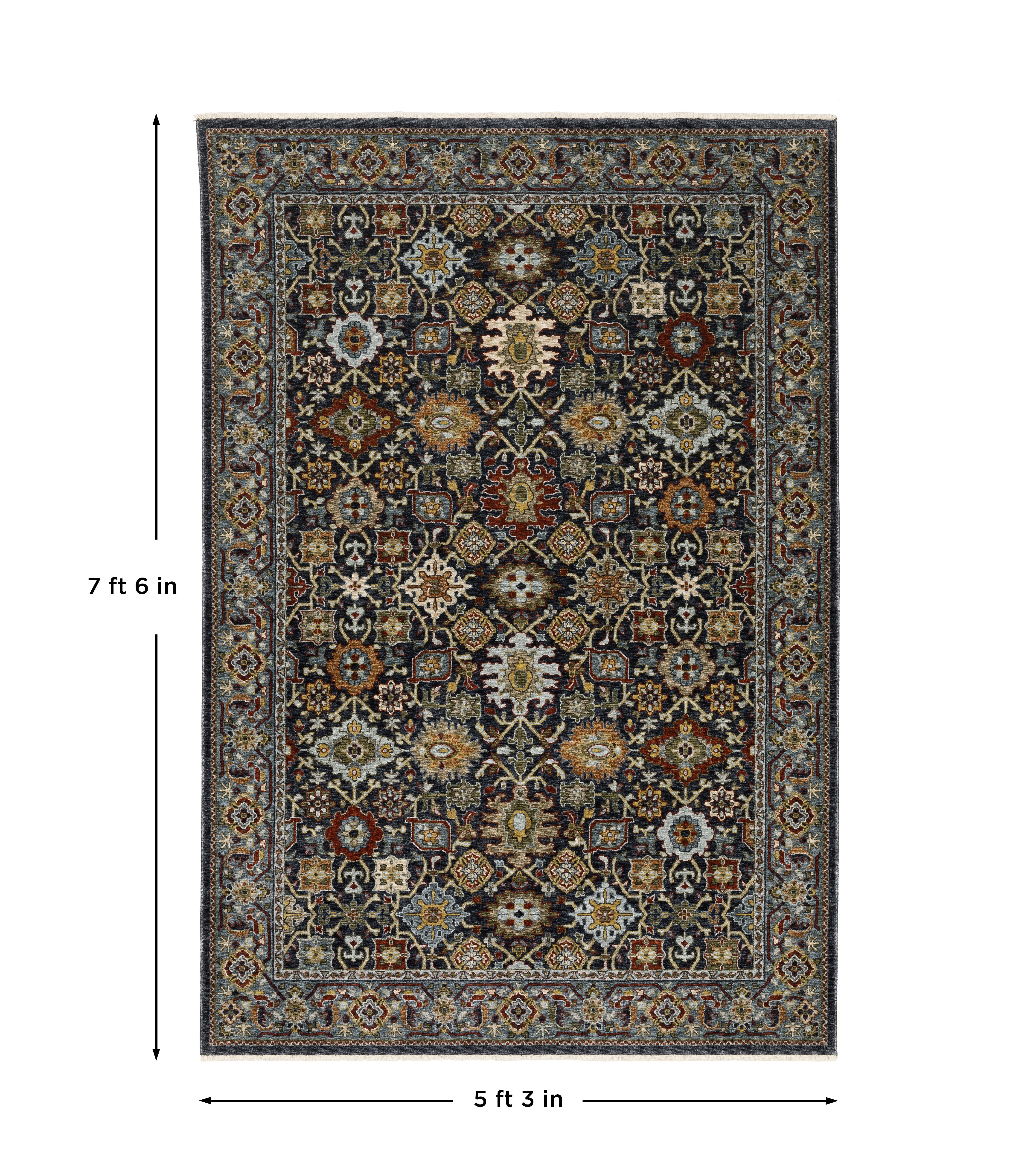 Aberdeen 4922D Blue/ Multi Traditional Area Rug by Oriental Weavers