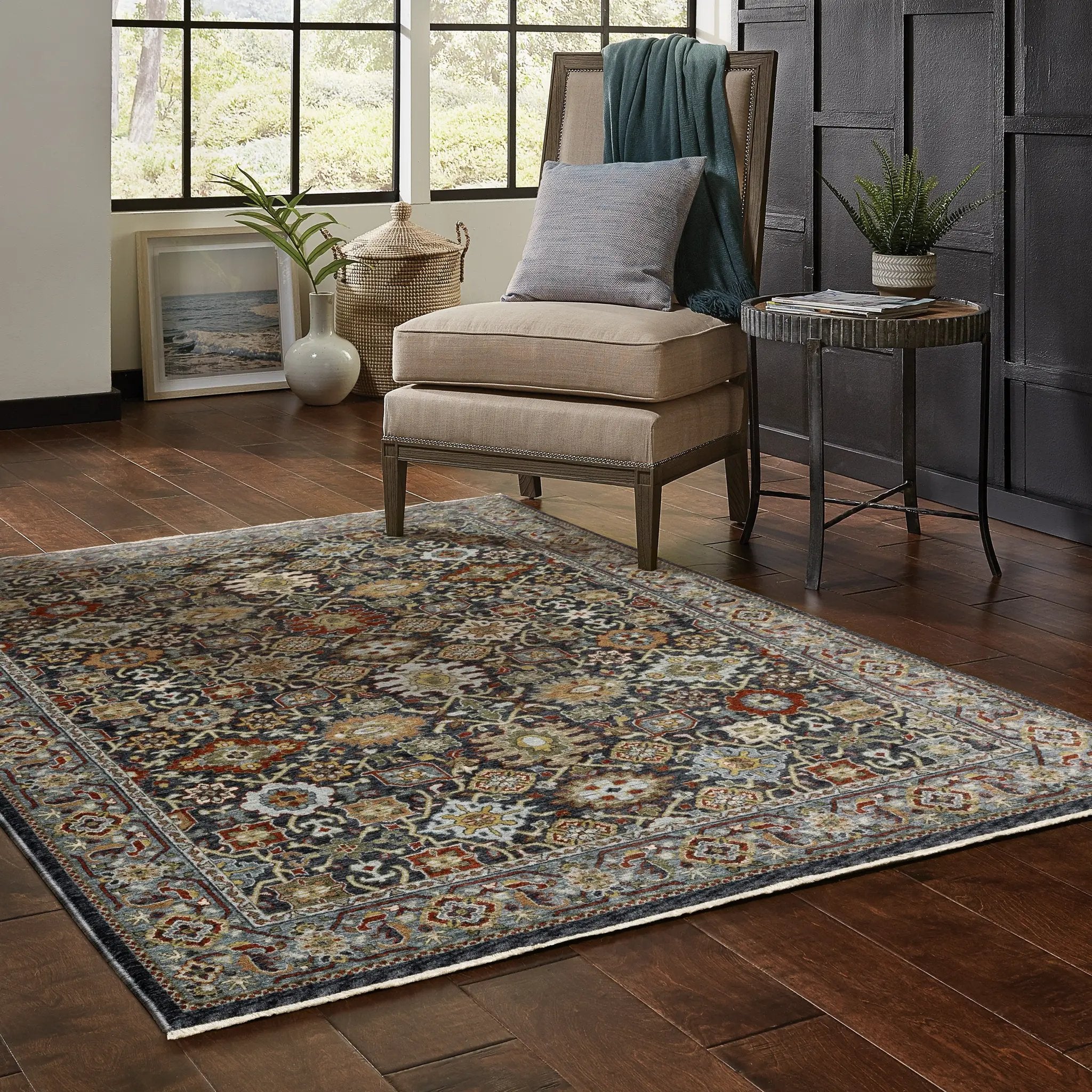 Aberdeen 4922D Blue/ Multi Area Rug by Oriental Weavers