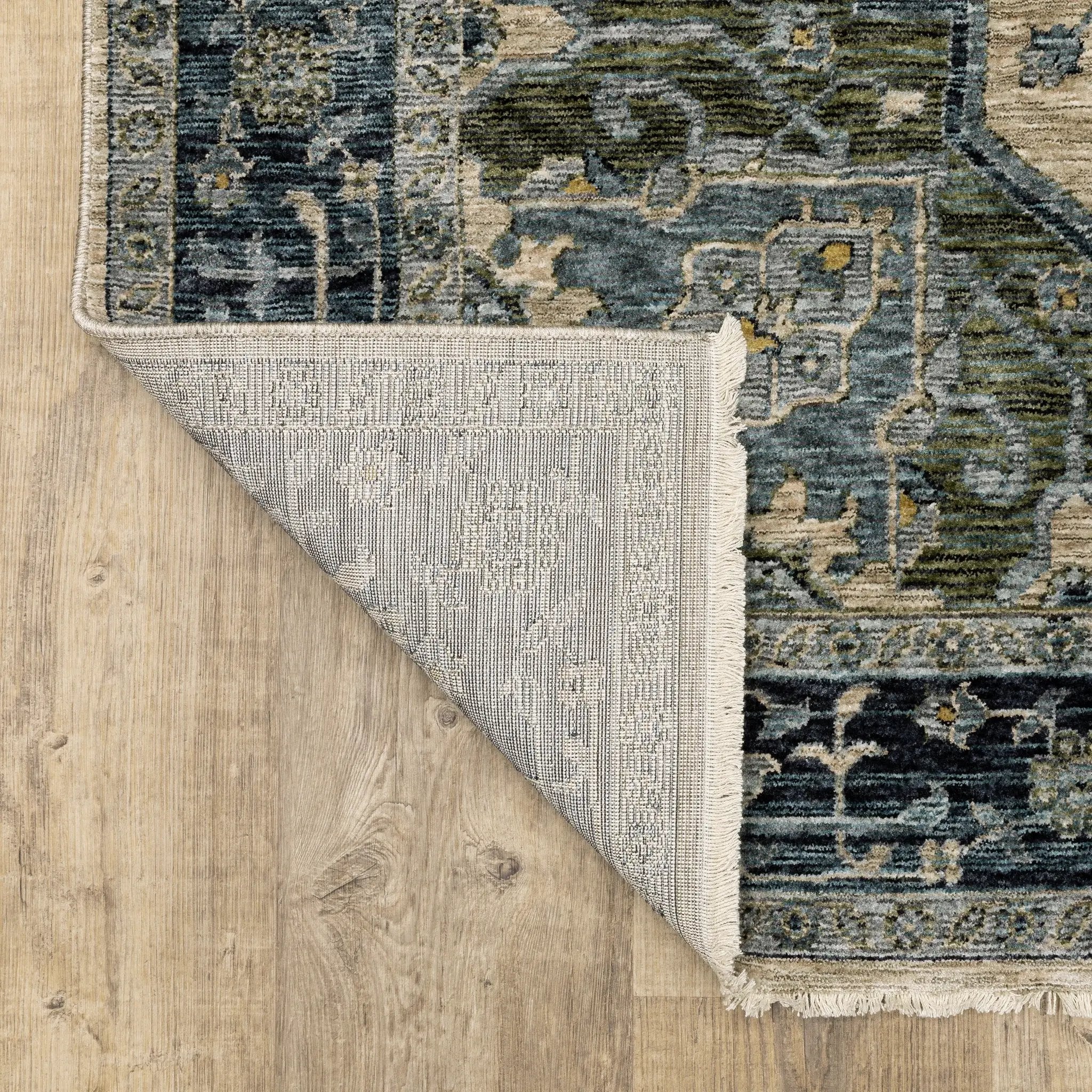 Aberdeen 051G1 Blue/ Tan Area Rug by Oriental Weavers