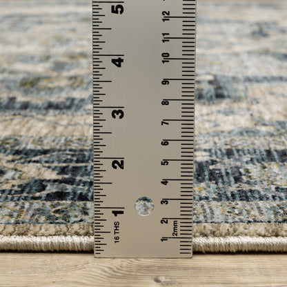 Aberdeen 051G1 Blue/ Tan Traditional Area Rug by Oriental Weavers