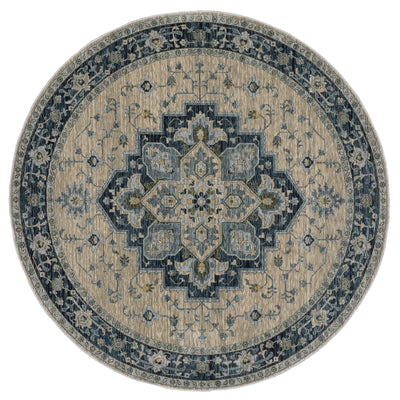 Aberdeen 051G1 Blue/ Tan Traditional Area Rug by Oriental Weavers