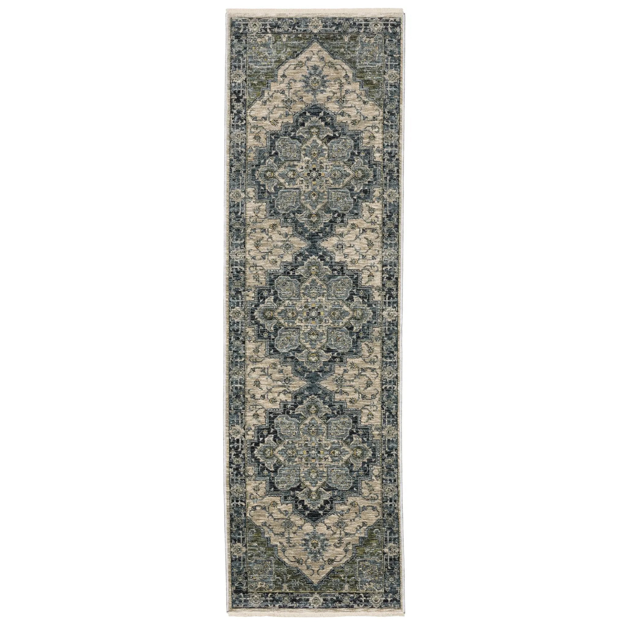 Aberdeen 051G1 Blue/ Tan Area Rug by Oriental Weavers