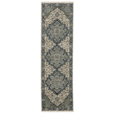 Aberdeen 051G1 Blue/ Tan Traditional Area Rug by Oriental Weavers