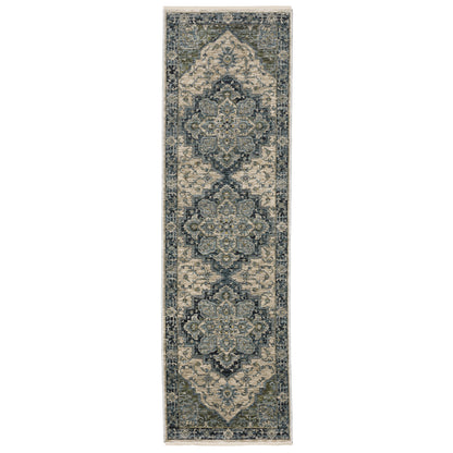 Aberdeen 051G1 Blue/ Tan Traditional Area Rug by Oriental Weavers