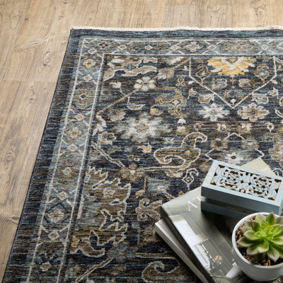 Aberdeen 533K1 Blue/ Light Blue Traditional Area Rug by Oriental Weavers