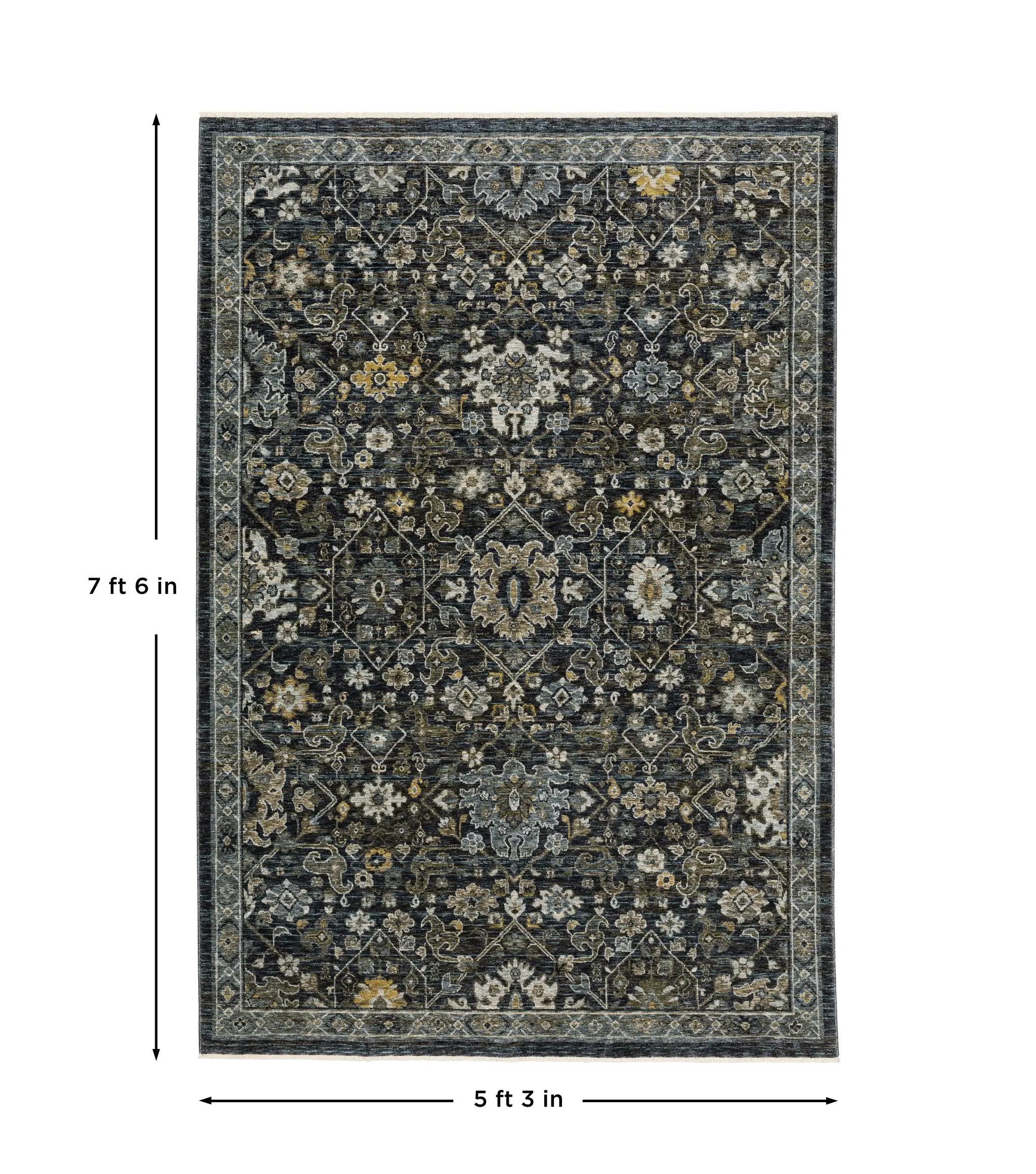 Aberdeen 533K1 Blue/ Light Blue Area Rug by Oriental Weavers