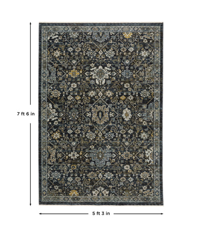 Aberdeen 533K1 Blue/ Light Blue Traditional Area Rug by Oriental Weavers