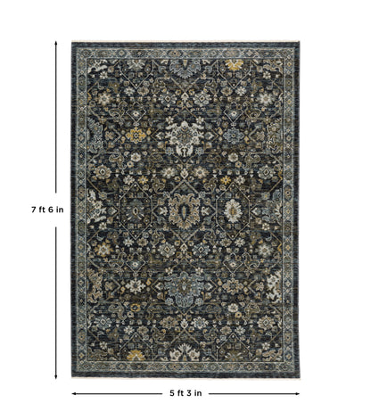 Aberdeen 533K1 Blue/ Light Blue Traditional Area Rug by Oriental Weavers