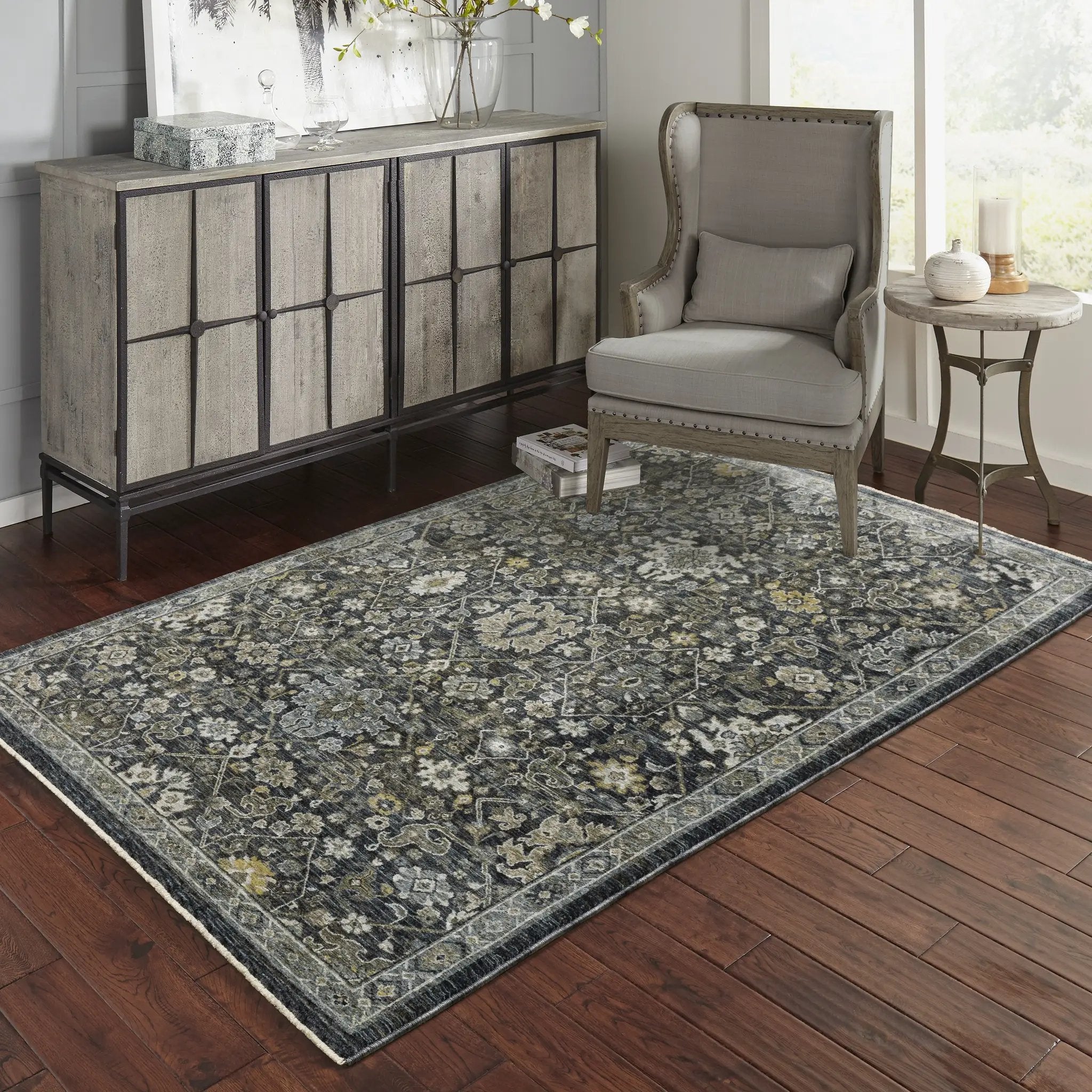 Aberdeen 533K1 Blue/ Light Blue Area Rug by Oriental Weavers