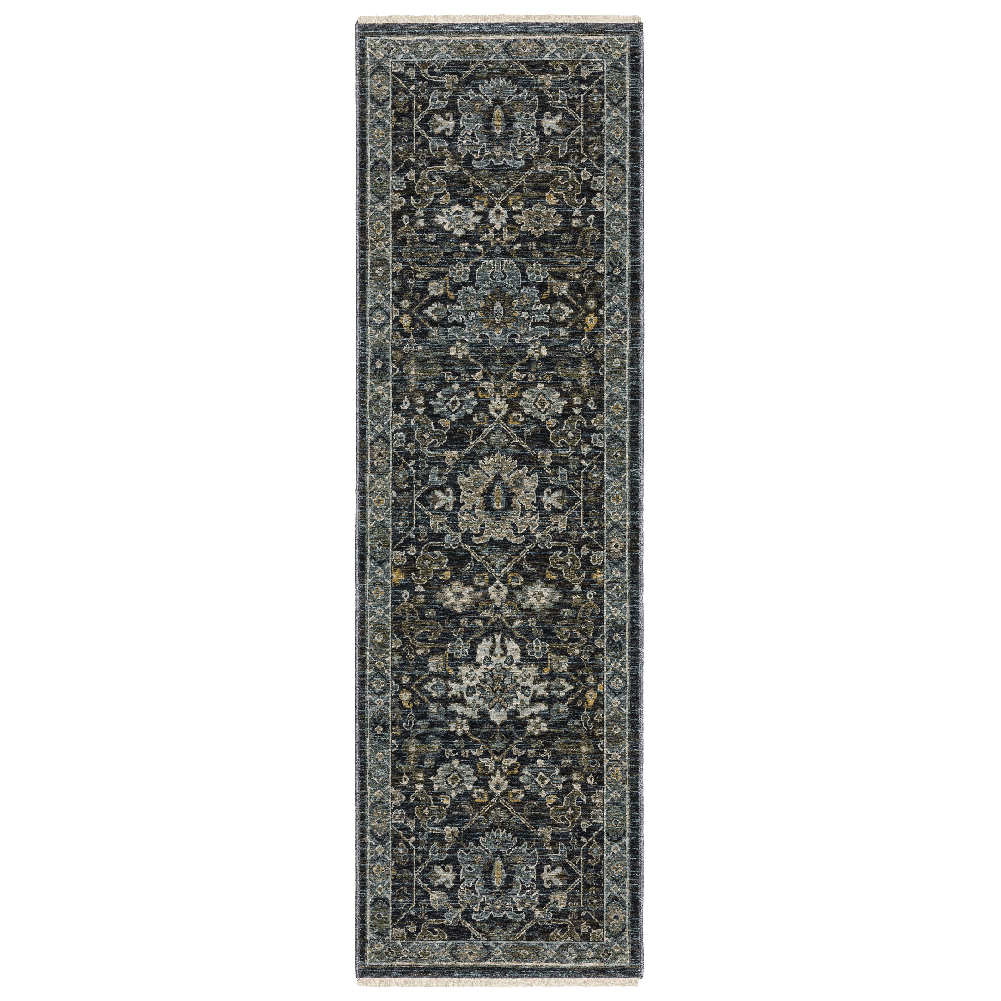Aberdeen 533K1 Blue/ Light Blue Traditional Area Rug by Oriental Weavers