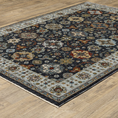 Aberdeen 561B1 Blue/ Multi Traditional Area Rug by Oriental Weavers