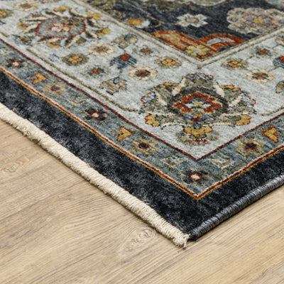 Aberdeen 561B1 Blue/ Multi Traditional Area Rug by Oriental Weavers
