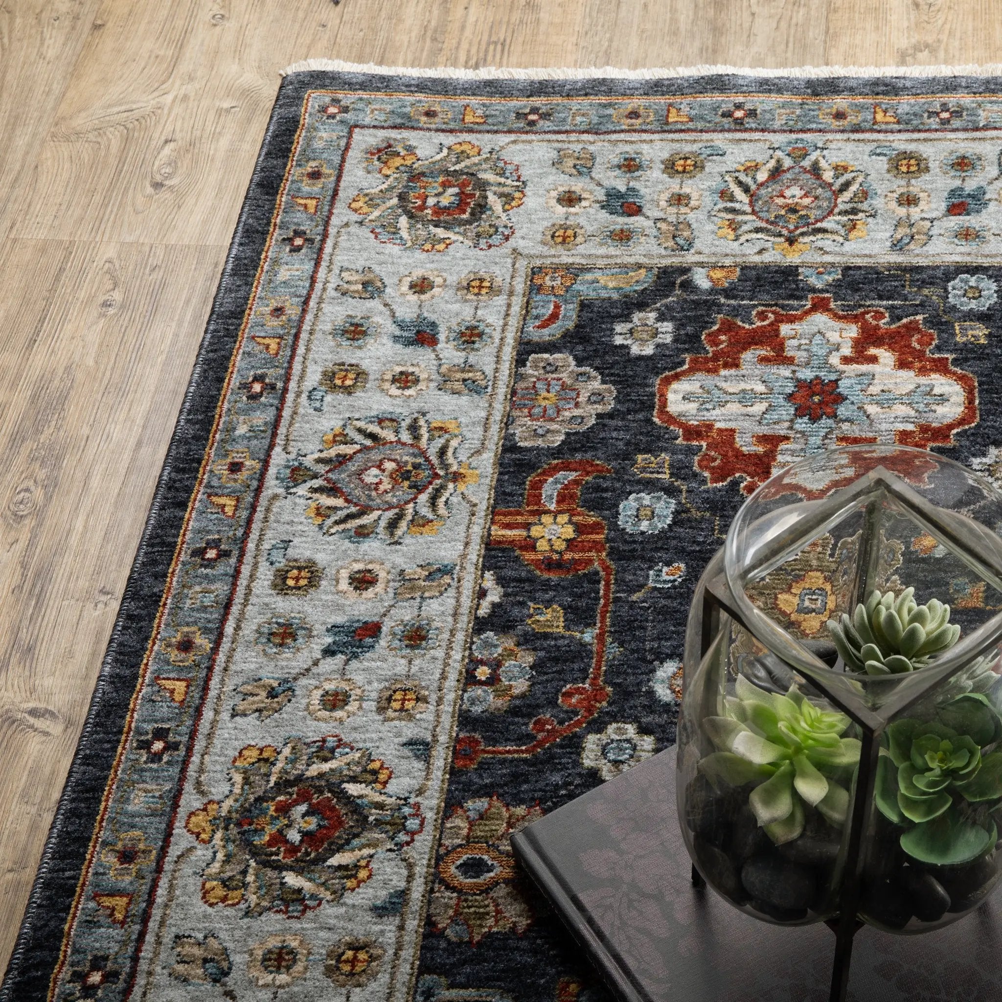 Aberdeen 561B1 Blue/ Multi Area Rug by Oriental Weavers