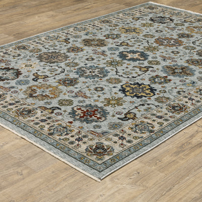 Aberdeen 561W1 Blue/ Beige Traditional Area Rug by Oriental Weavers