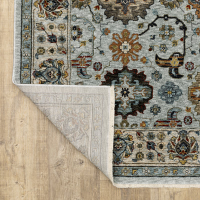 Aberdeen 561W1 Blue/ Beige Traditional Area Rug by Oriental Weavers