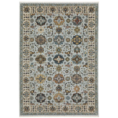 Aberdeen 561W1 Blue/ Beige Traditional Area Rug by Oriental Weavers
