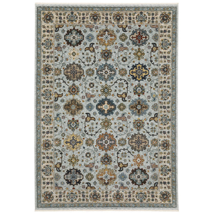 Aberdeen 561W1 Blue/ Beige Traditional Area Rug by Oriental Weavers